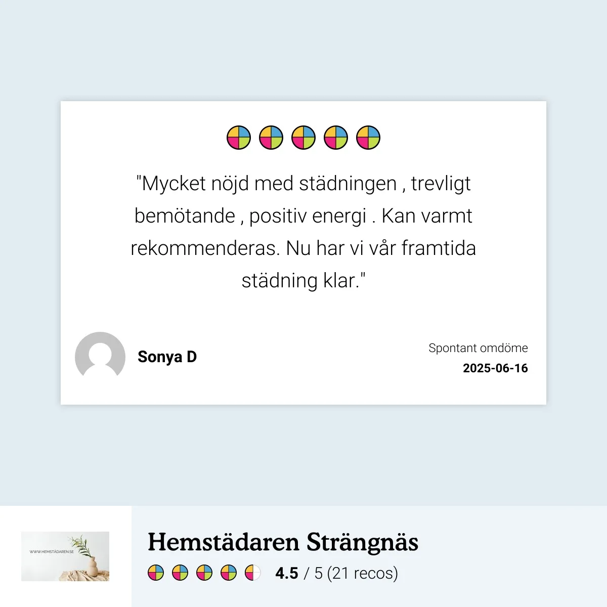 Hemstädning